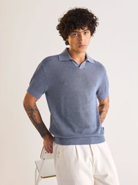 THE BEAR HOUSE Men Polo Collar Slim Fit T-shirt