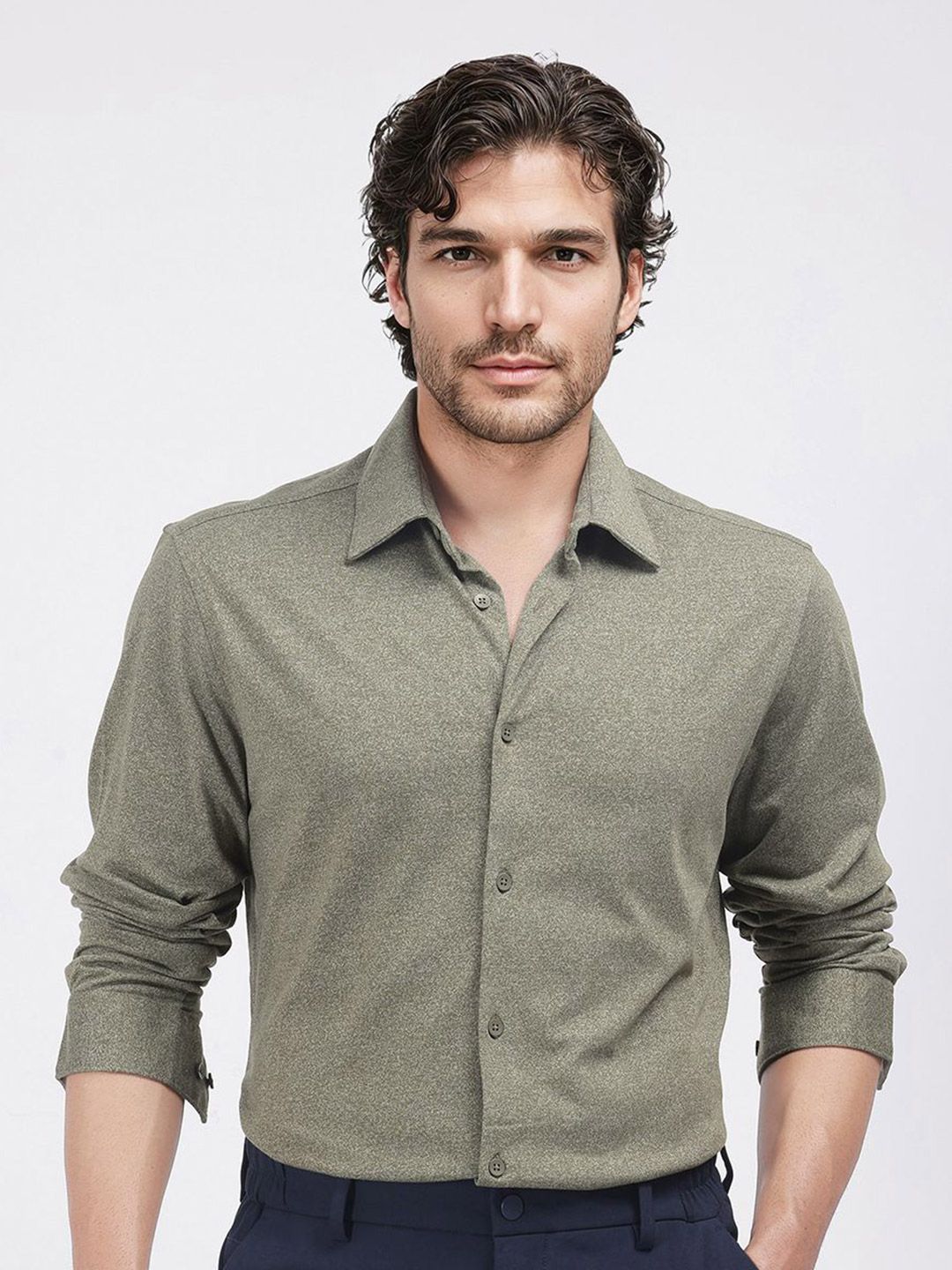 RARE RABBIT Men Comfort Opaque Casual Shirt