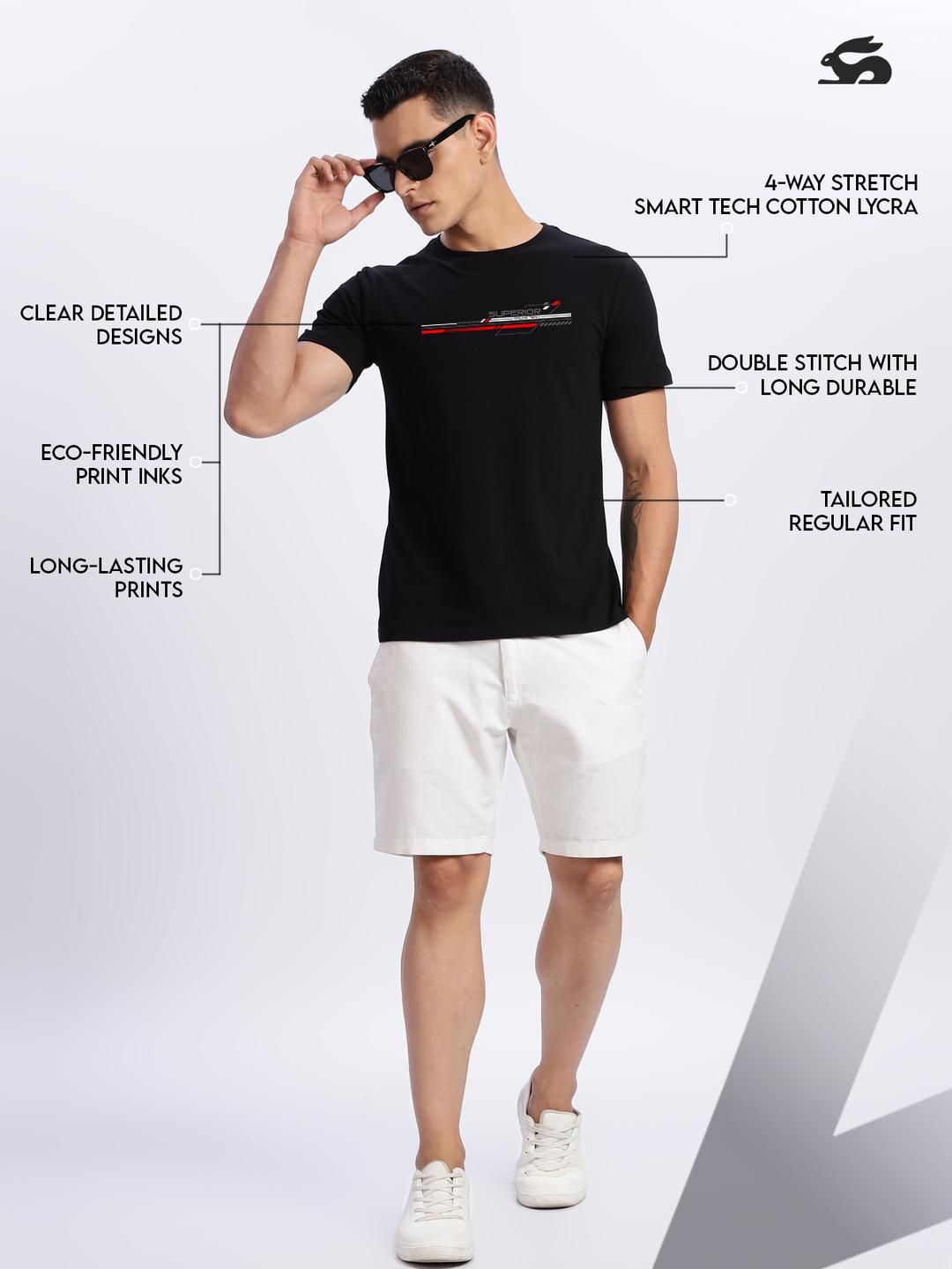 Tshirts Hitam Lelaki ADRO