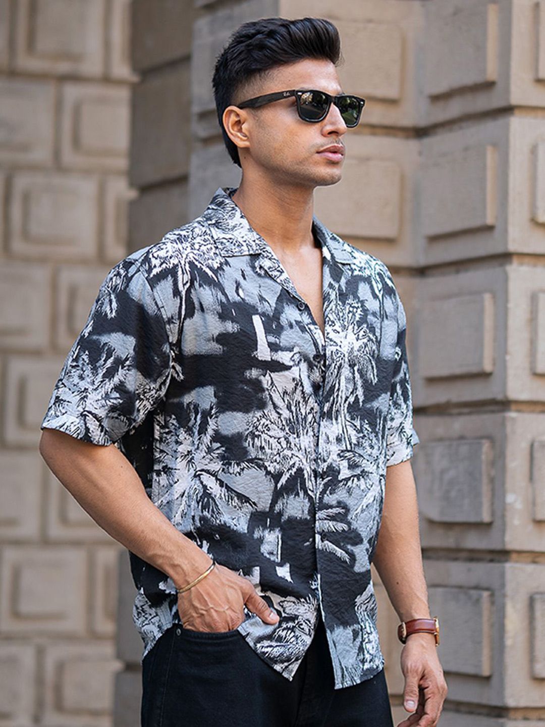 Powerlook Men Floral Opaque Printed Casual Shirt