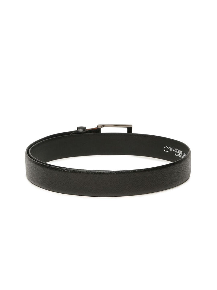 Teakwood Leathers Men Textured Leather Belt