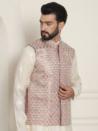 SOJANYA LUXE Jaket Nehru Kolar Mandarin Sulam Lelaki