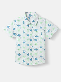Nauti Nati Boys Printed Shirt with Shorts