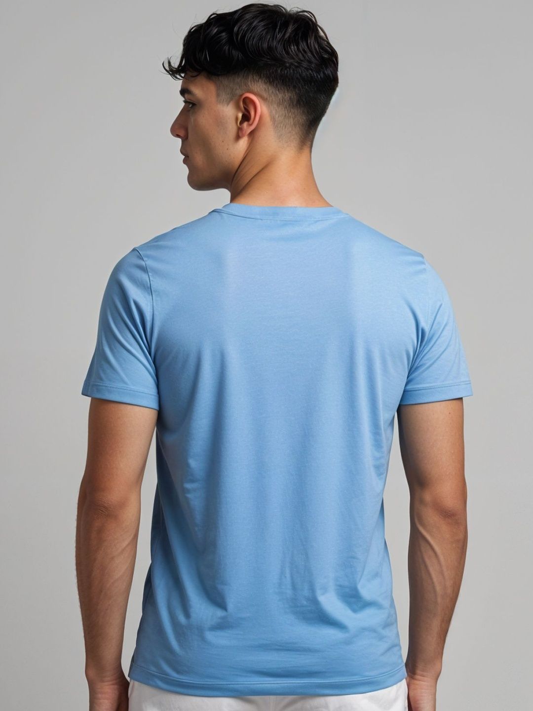 ADRO Typography Printed Short Sleeves Cotton Regular Fit T-shirt