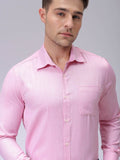 The Indian Garage Co. X Luxe Men Spread Collar Solid Slim Fit Formal Shirt