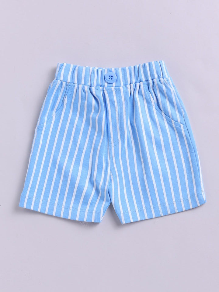 Moms Love Infant Boys Striped Pure Cotton Clothing Set