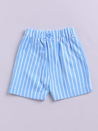 Moms Love Infant Boys Striped Pure Cotton Clothing Set