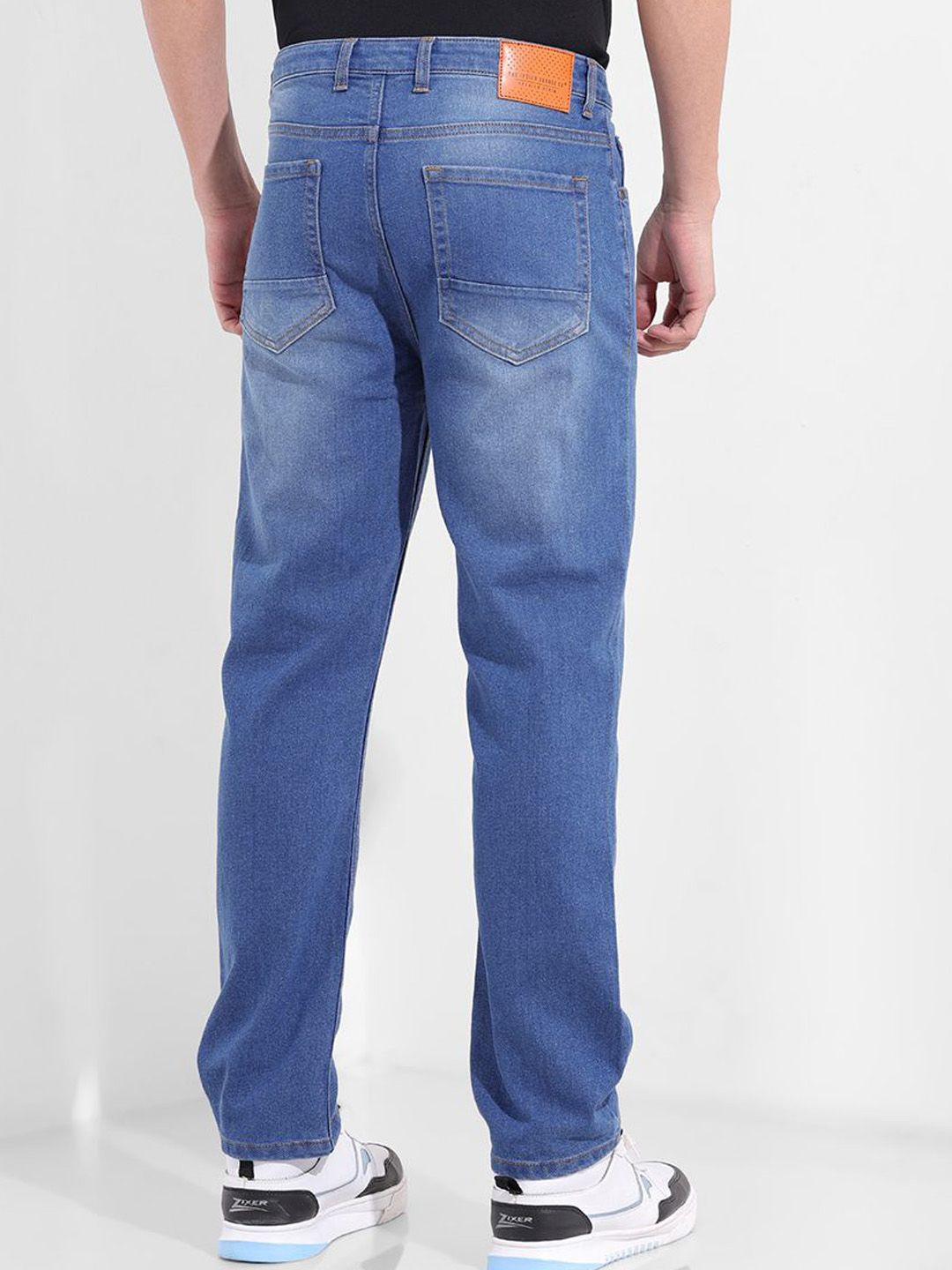 The Indian Garage Co Men Slim Fit Mid-Rise Light Fade Jeans