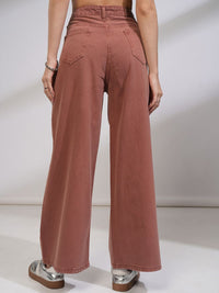 Tokyo Talkies Women High Waist Pure Cotton Flared Jeans