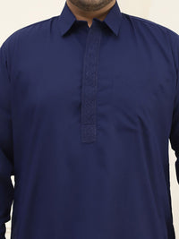 SOJANYA PLUS Shirt Collar Regular Straight Kurta with Salwar