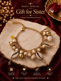 VOGUE PANASH Women Brass Gold-Plated Charm Bracelet