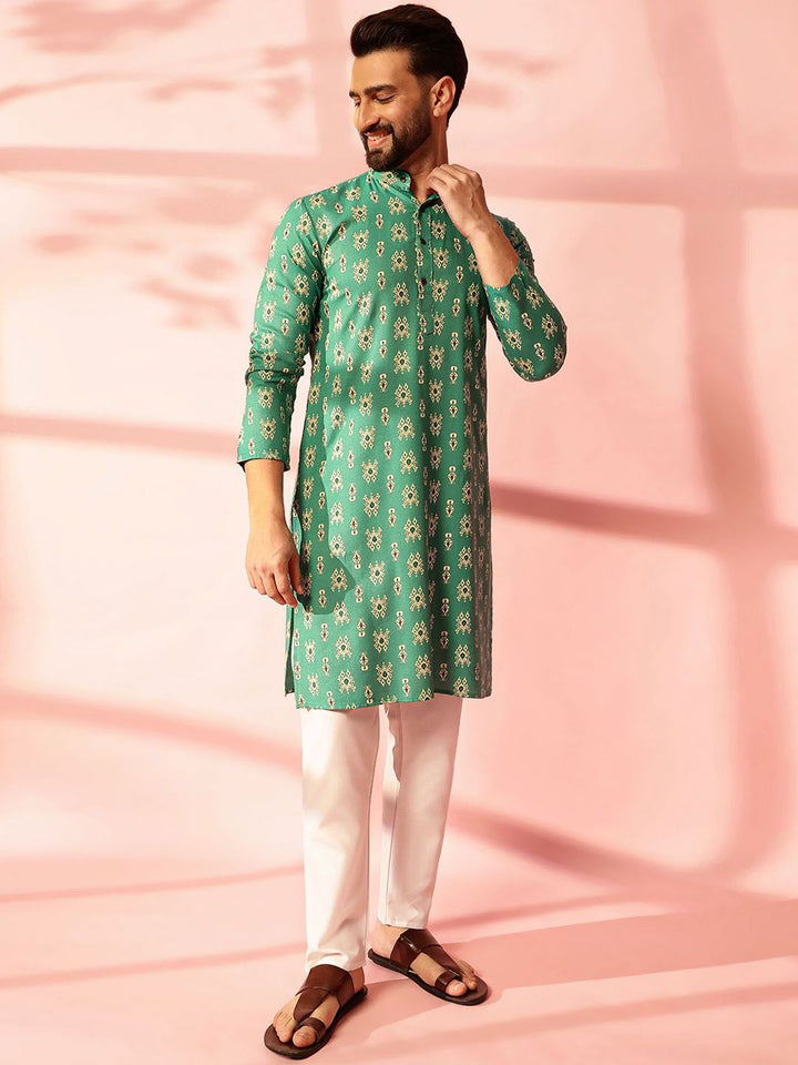Anouk Men Paisley Printed Regular Kurta with Pyjamas