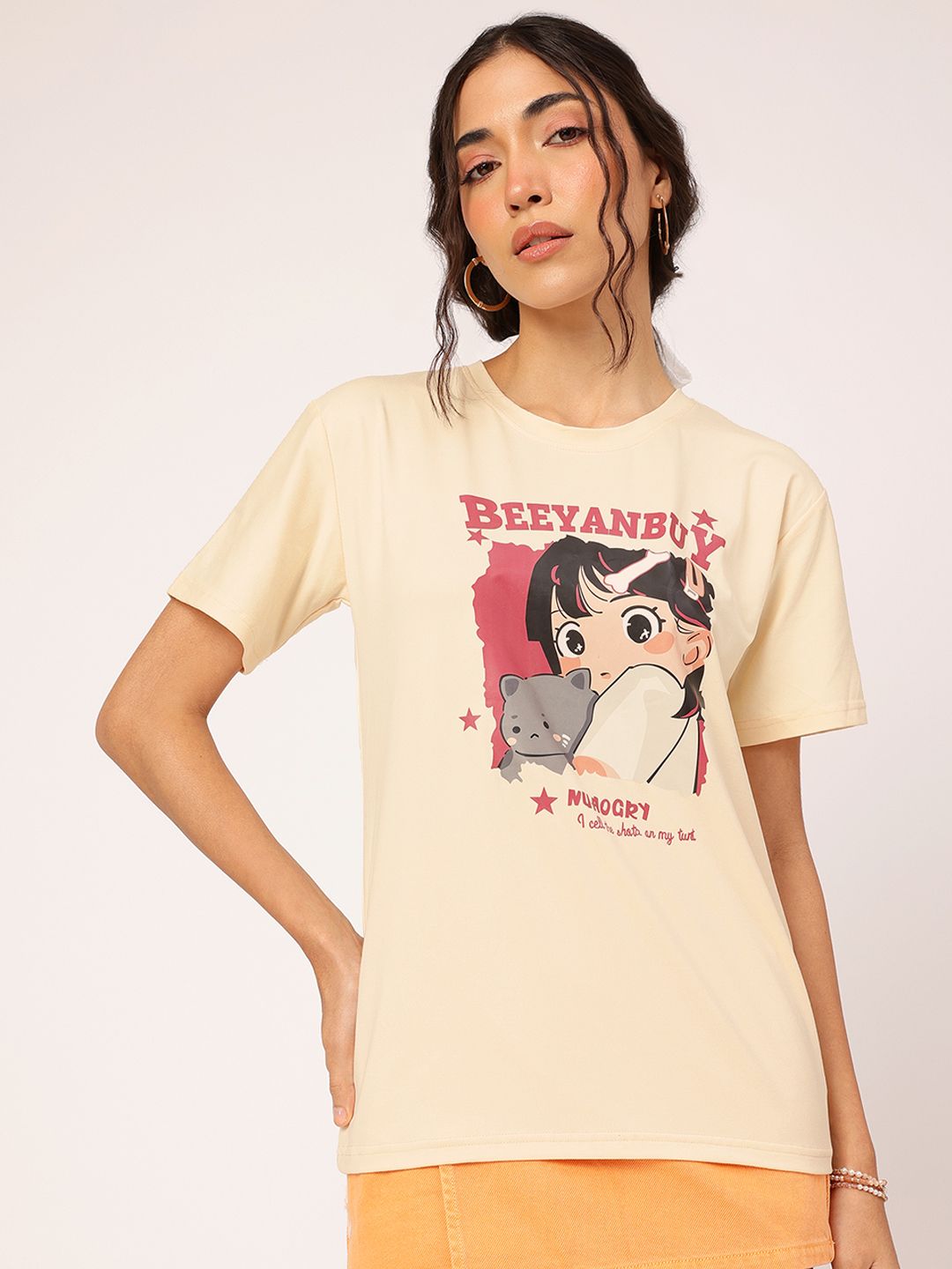 DressBerry Easy Breezy Cartoon Craze Printed Tee