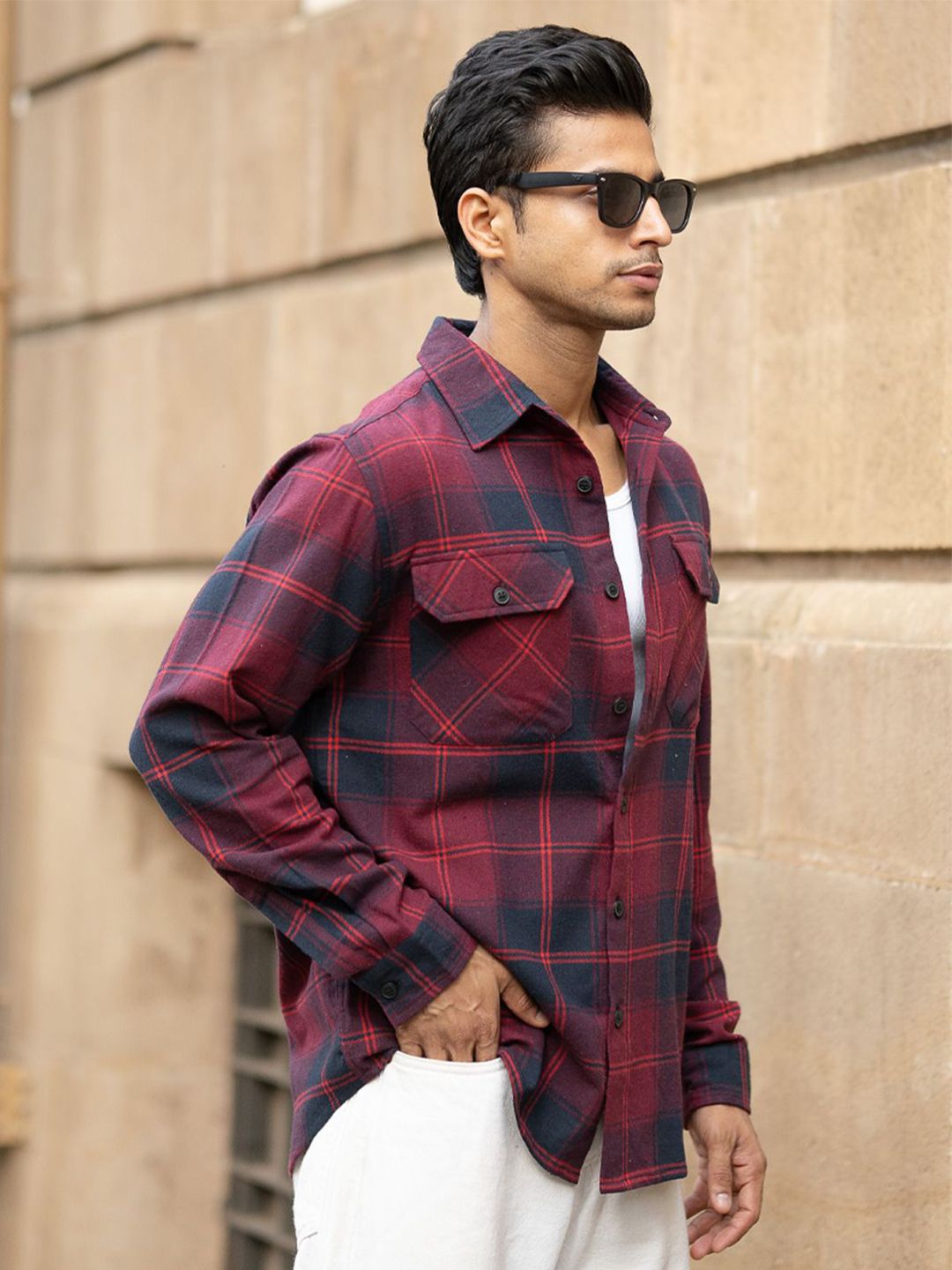 Powerlook Checked Casual Shirt