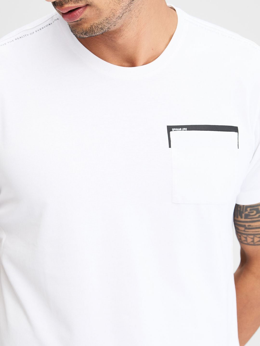 SPYKAR Men Pockets Slim Fit T-shirt