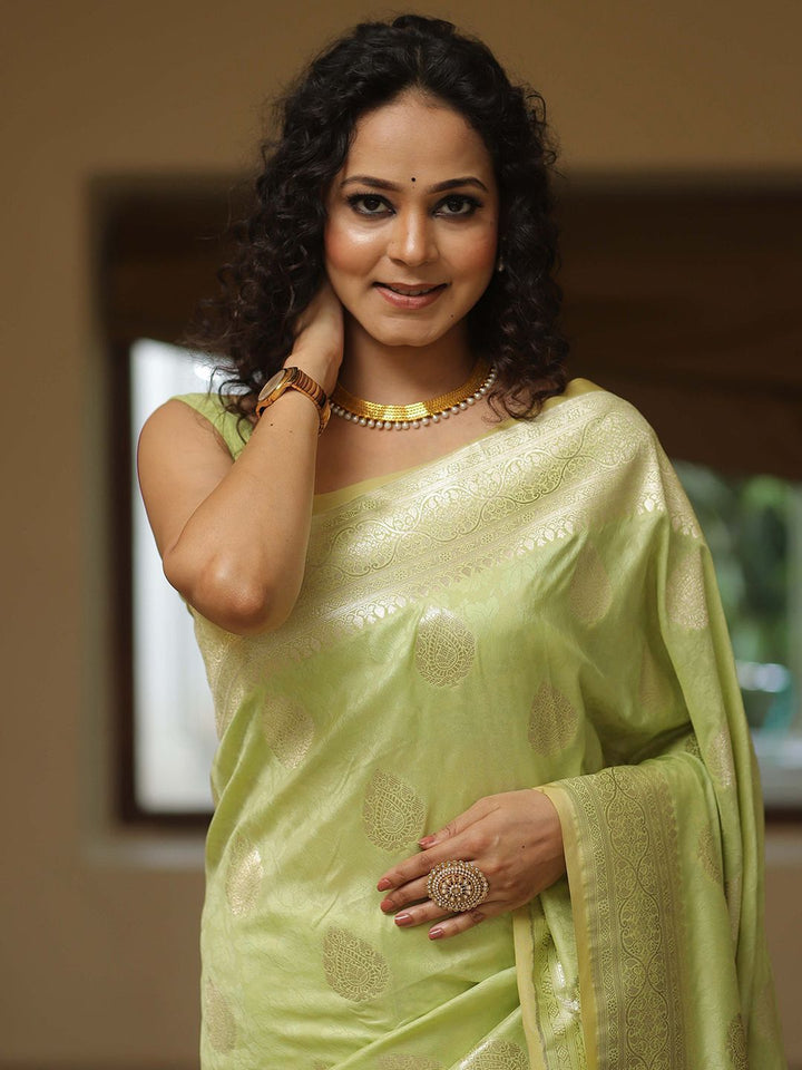 KALINI Woven Design Zari Banarasi Saree
