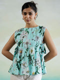 SANSKRUTIHOMES Women Floral Print Cotton Top