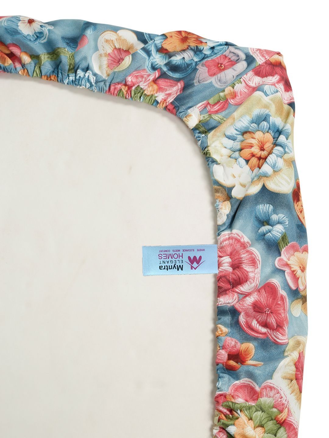 Myntra Elegant Homes Biru Dilengkapi Cadar 7D Single 300 TC Dengan 1 Sarung Bantal-225X150 cm