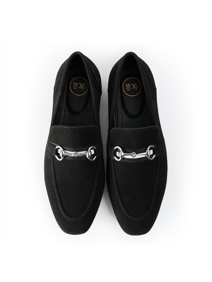 MONKSTORY Vintage Men Round Toe Horsebit Loafers