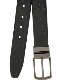 Teakwood Leathers Men Textured Leather Reversible Formal Belt