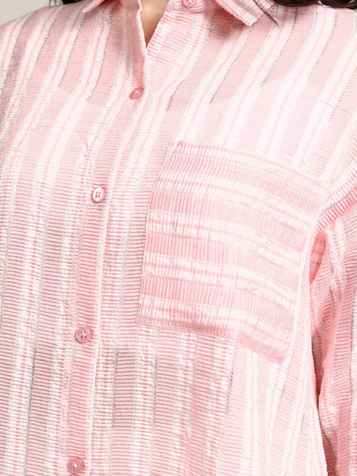 Tokyo Talkies Women Opaque Striped Casual Shirt