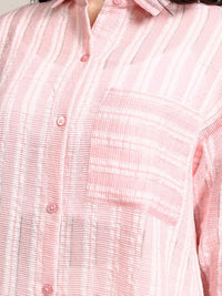 Tokyo Talkies Women Opaque Striped Casual Shirt