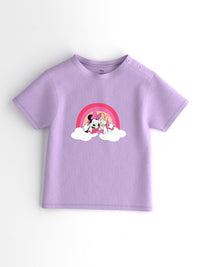 NautiNati Disney Girls Cotton Minnie & Daisy Printed Set of T-shirt and Shorts