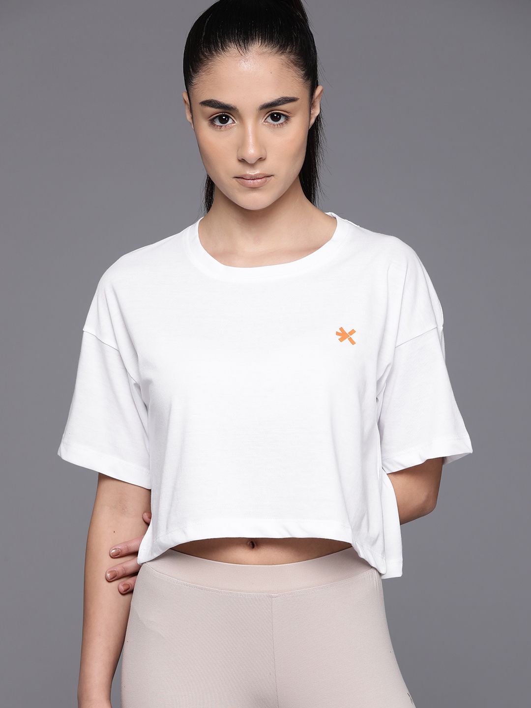HRX by Hrithik Roshan Lifestyle Printed Drop-Shoulder Sleeves T-shirt