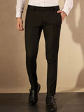 DENNISON Men Checked Smart Tapered Fit Easy Wash Trousers