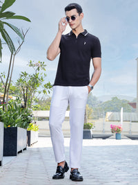 Thomas Scott Men Polo Collar Solid T-shirt