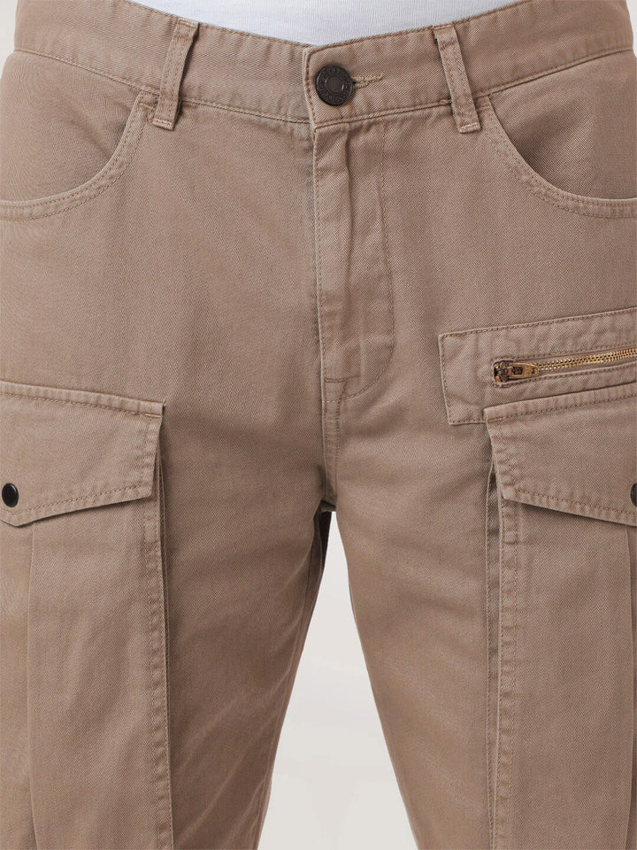 Bene Kleed Men Pure Cotton Relaxed Fit Cargo Trouser