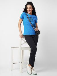 SPYKAR Typography Printed Round Neck T-shirt