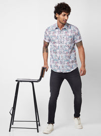 SPYKAR Floral Printed Cotton Opaque Casual Shirt