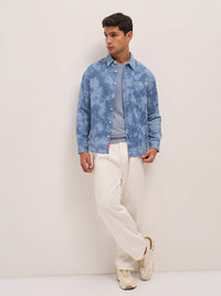 THE BEAR HOUSE Relaxed Fit Dyed Effect Casual Shirt