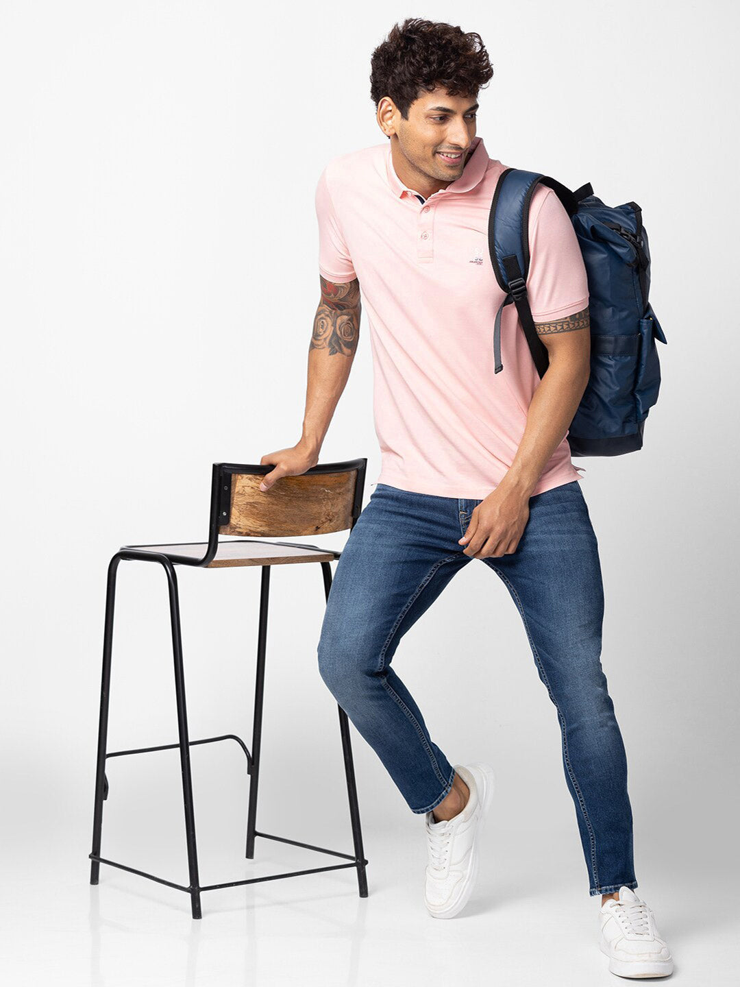 SPYKAR Men Cotton Polo Collar T-shirt