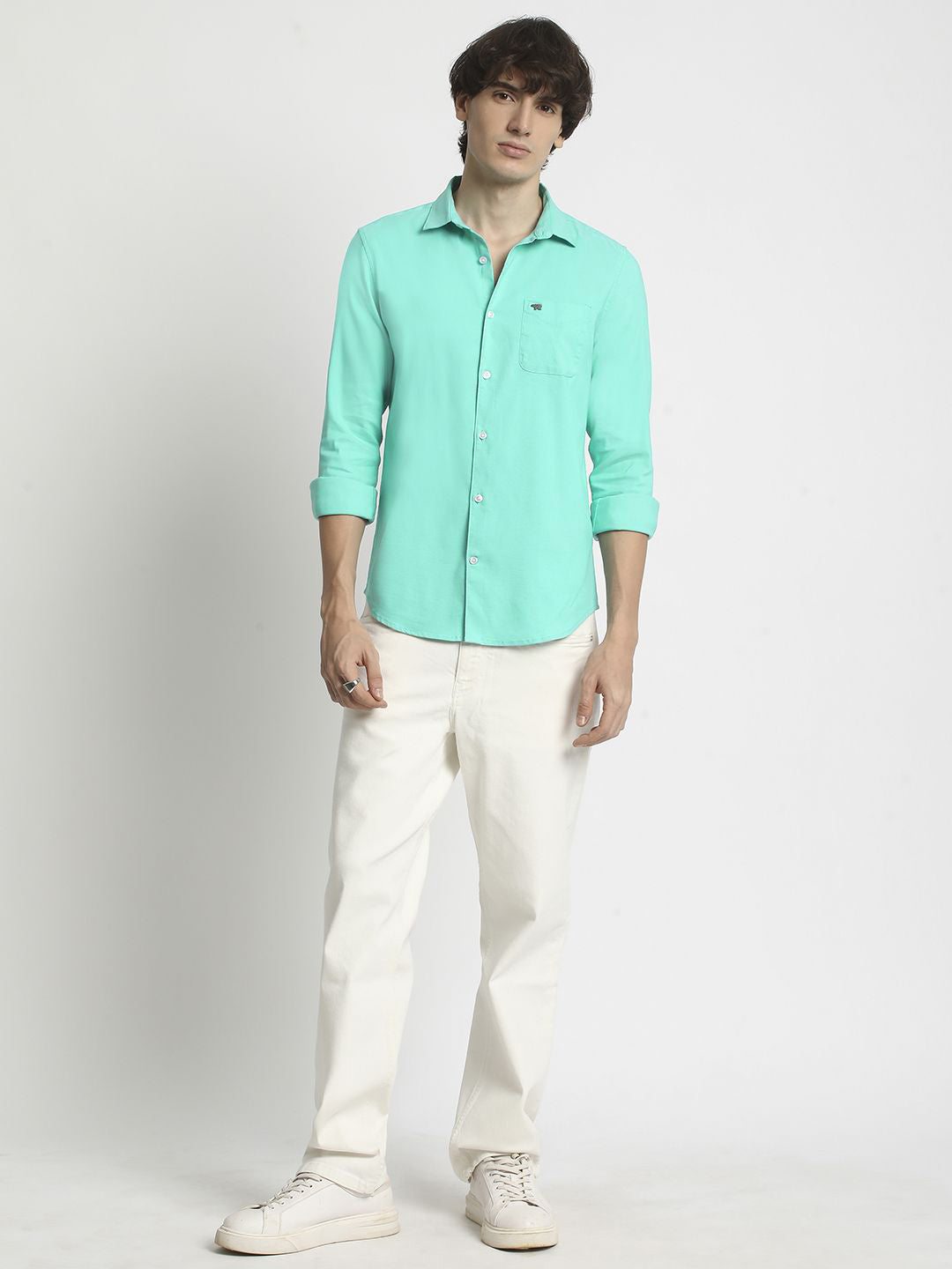 THE BEAR HOUSE Men Slim Fit Opaque Casual Shirt