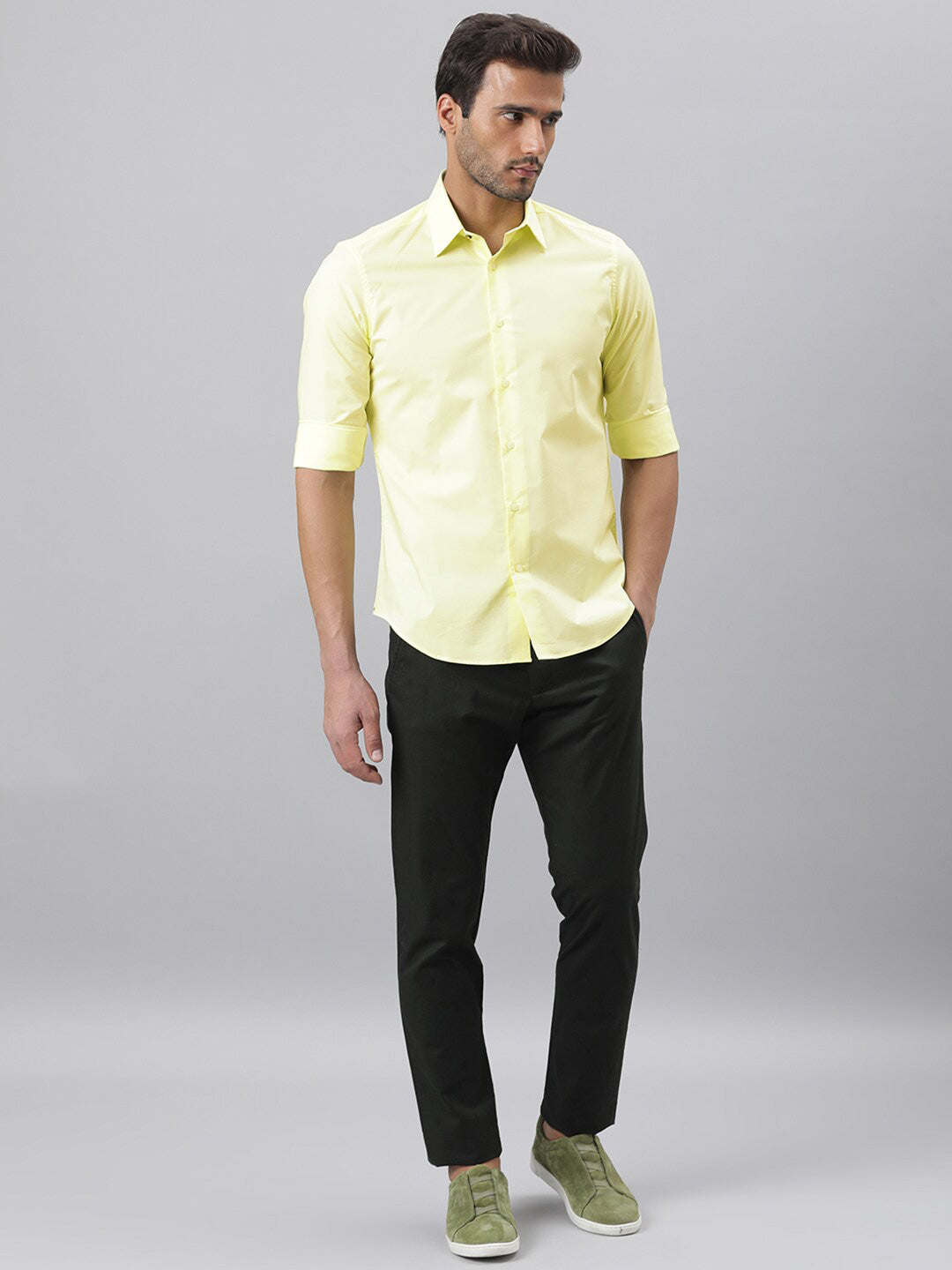 RARE RABBIT Men Neutro Slim Fit Cotton Shirt