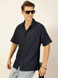 Thomas Scott Men Premium Semi Sheer Casual Shirt