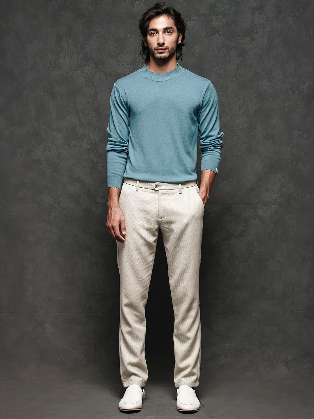 RARE RABBIT Men Alfo 1 High Neck Sweater