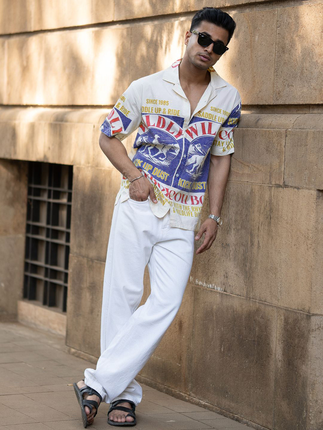 Powerlook Men Opaque Printed Casual Shirt