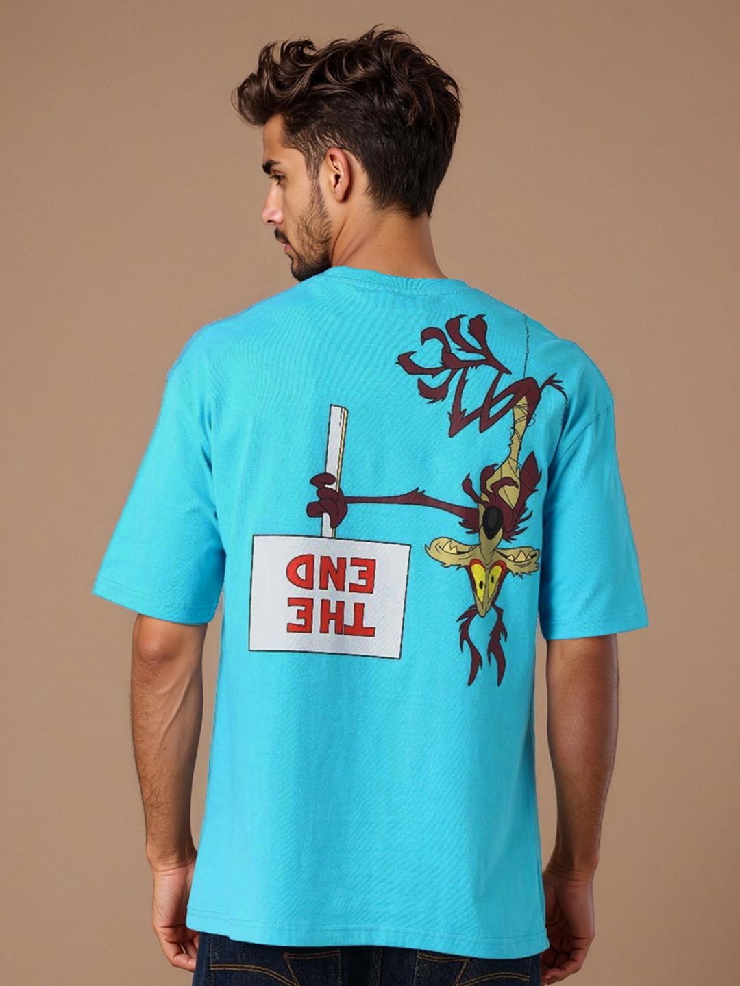The Indian Garage Co Men Looney Tunes Graphic Printed Round Neck Cotton T-shirt