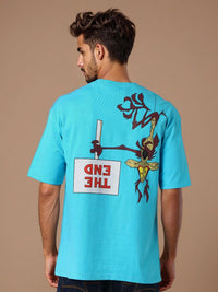 The Indian Garage Co Men Looney Tunes Graphic Printed Round Neck Cotton T-shirt