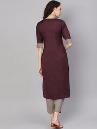 Gerua By Libas Striped Kurta with Trousers