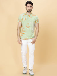 Being Human Men Round Neck Pure Cotton Printed T-shirt