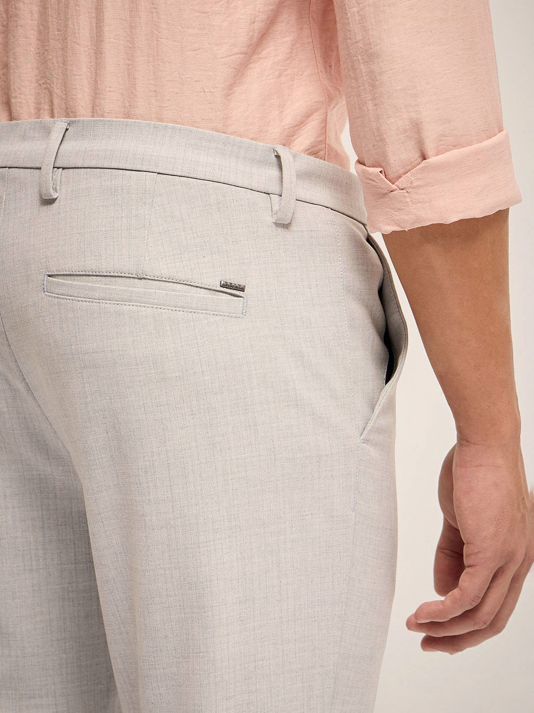 THE BEAR HOUSE Men Slim Fit Trousers