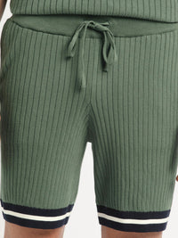 THE BEAR HOUSE Men Self Designed Regular Fit Pure Cotton Shorts