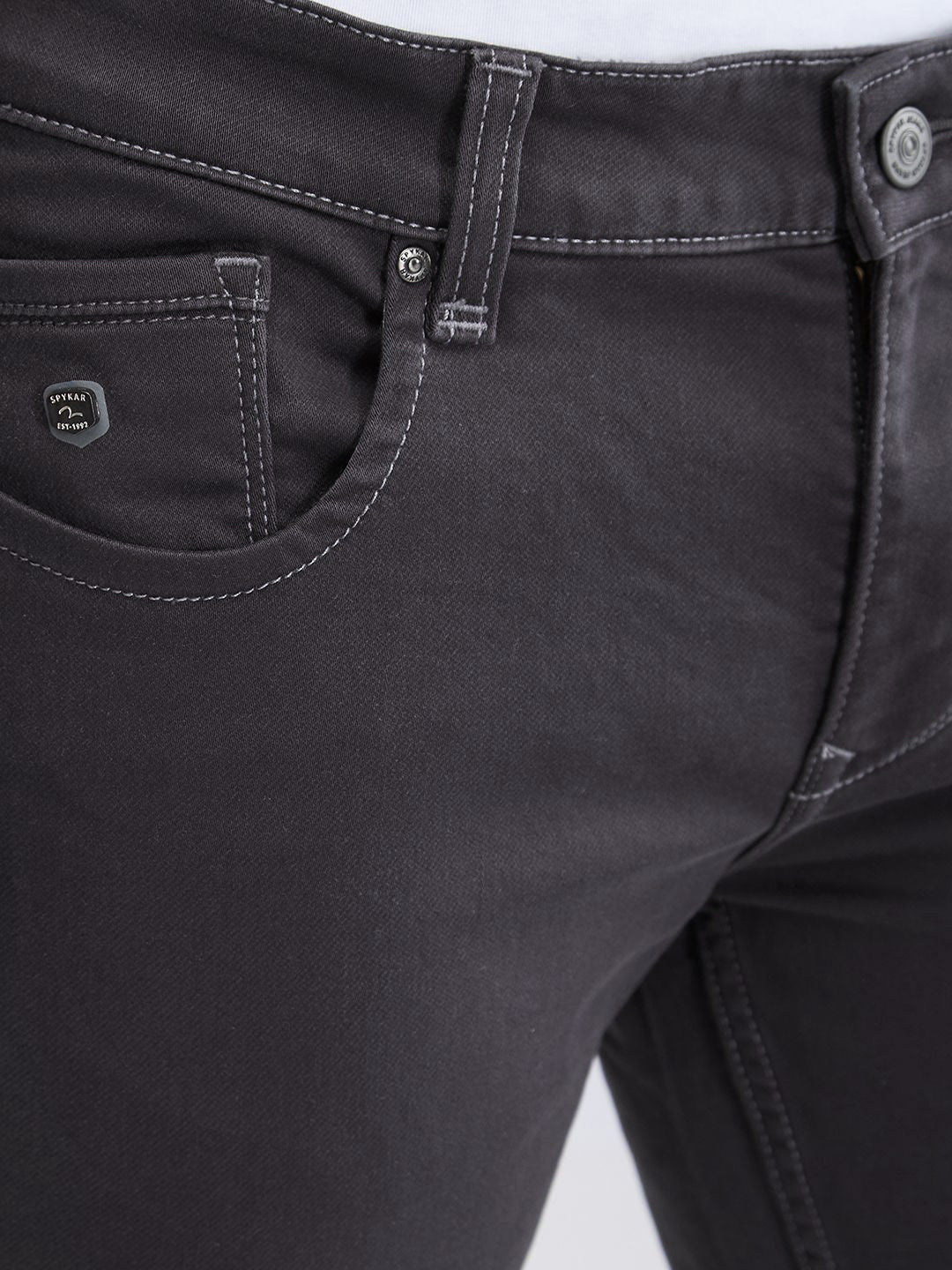 SPYKAR Men Skinny Fit Low-Rise Light Fade Stretchable Jeans