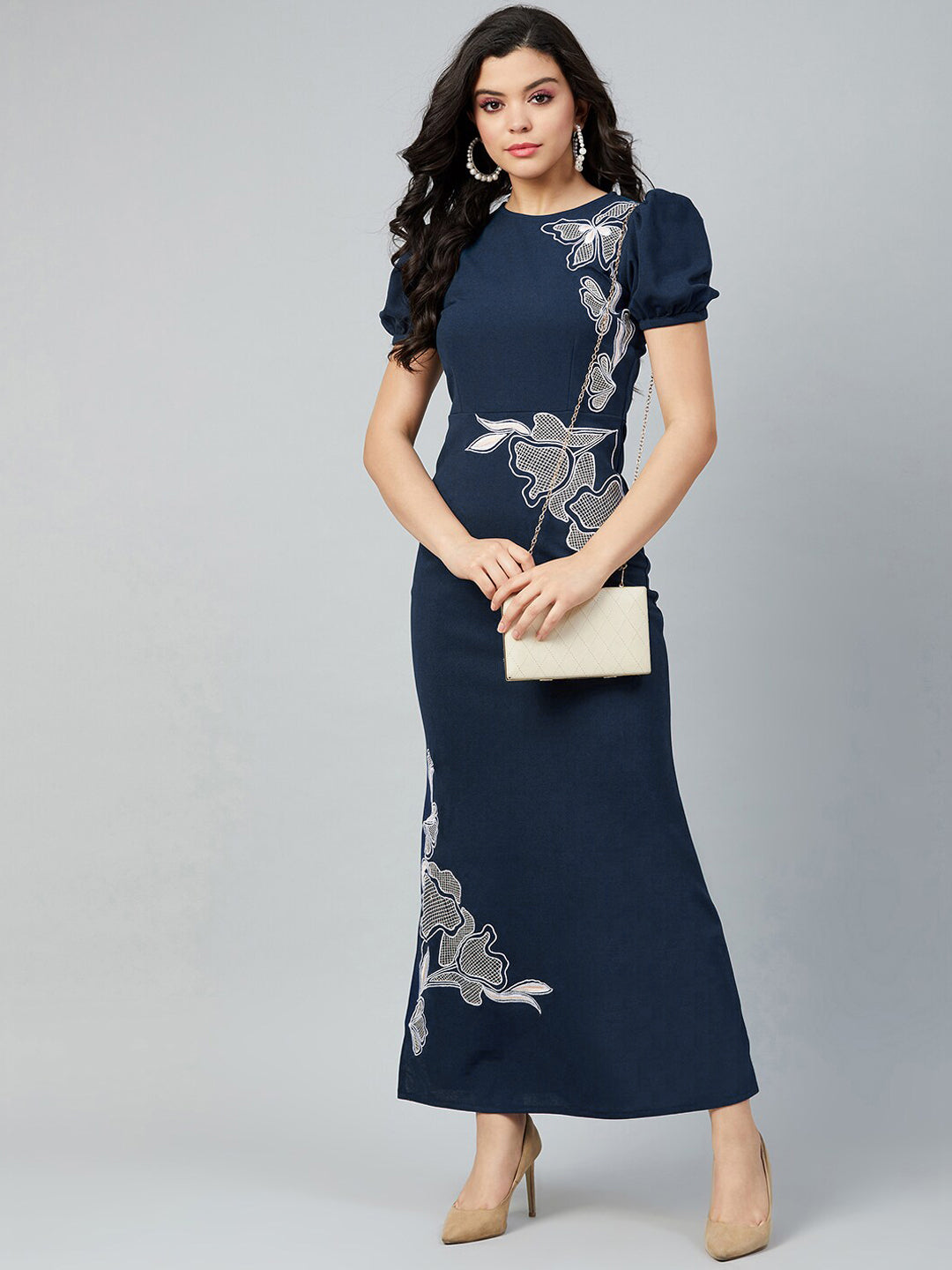 Athena Embroidered Maxi Dress