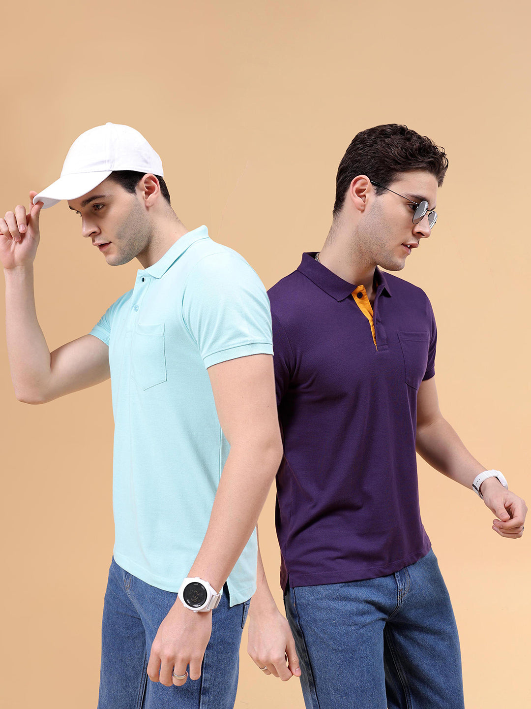 The Indian Garage Co 2 Polo Collar Pockets T-shirt