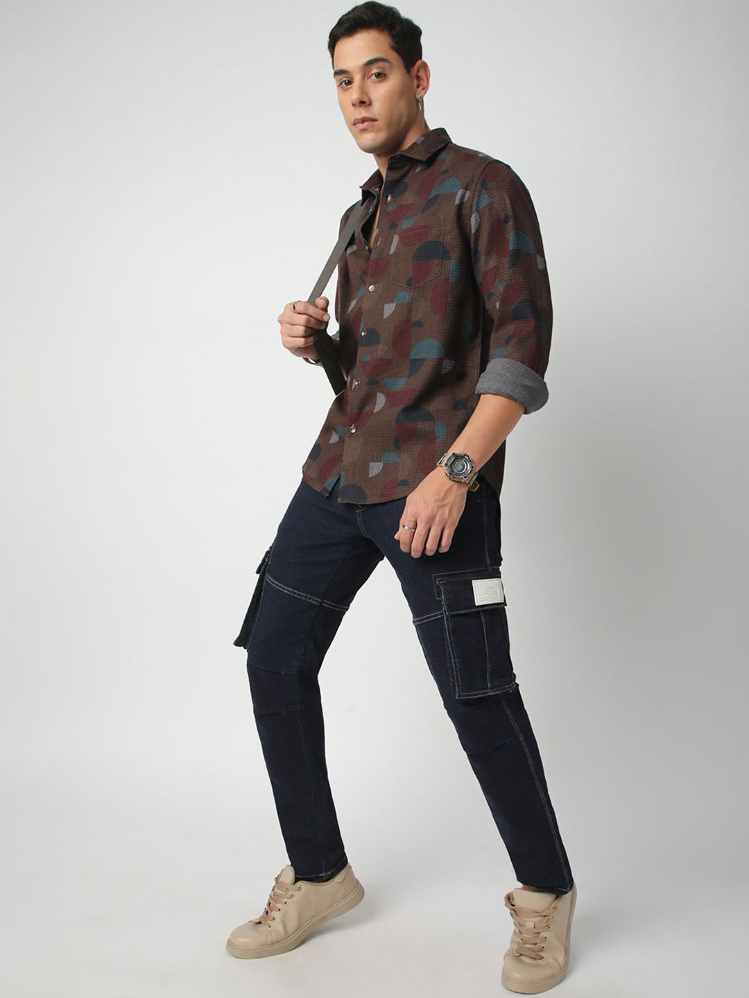 VASTRADO Men Classic Slim Fit Opaque Casual Shirt